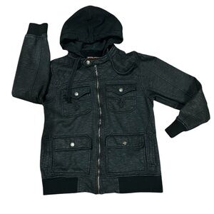 Rock revival hoodie jacket medium size charcoal black
